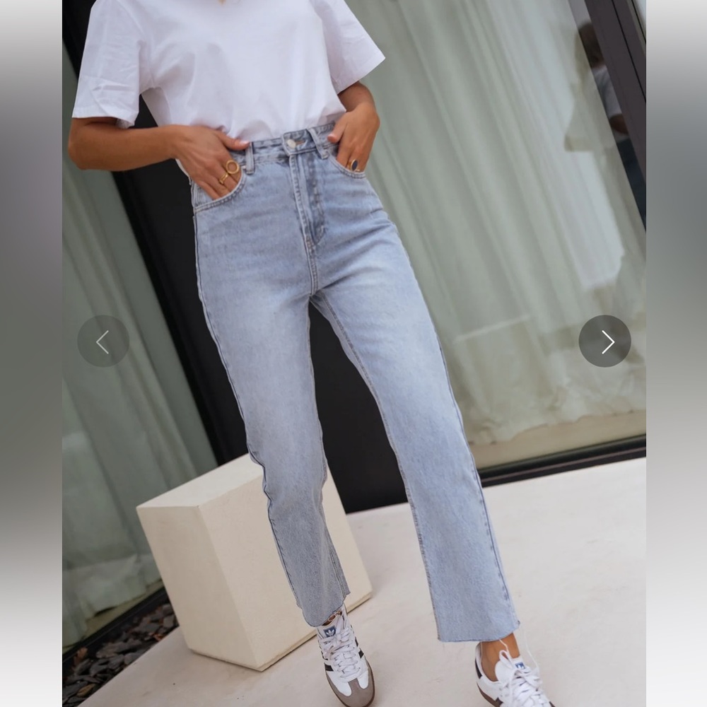 Straight leg jeans